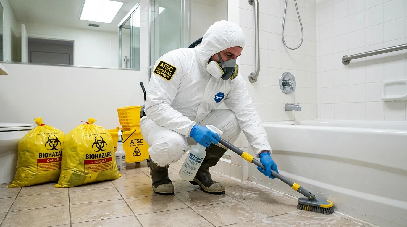 Decontamination equipment deployed for Blood Cleanup in Forest Park